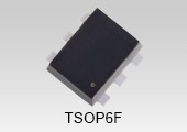 The package photograph of a lineup expansion of small MOSFETs for automotive equipment offering low power consumption with low On-resistance: SSM6J808R, SSM6K819R.