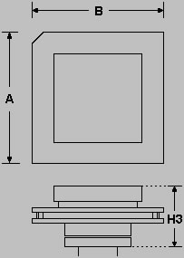 MCU実装用アダプター外形寸法図