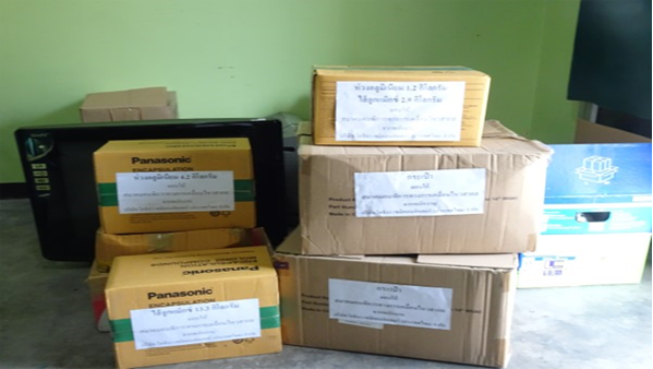 Donation of Aluminum Pull Tabs and Staplers to the International Association of Disabled Persons