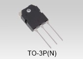 The package photograph of a discrete IGBT with wide SOA for PFCs of air conditioners’ power supplies: GT50J123.