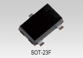 The package photograph of small active-clamp MOSFET for relay drivers: SSM3K357R.