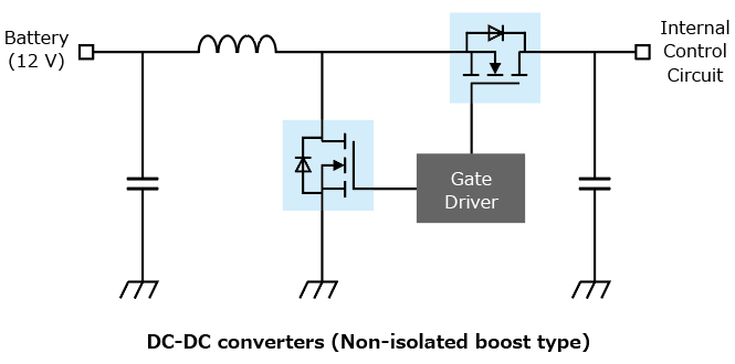 DC-DC转换器电路（非隔离升压型）