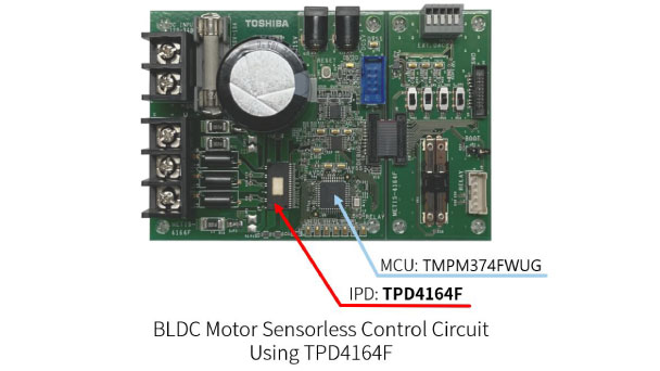 采用TPD4164F的无感BLDC电机控制电路
