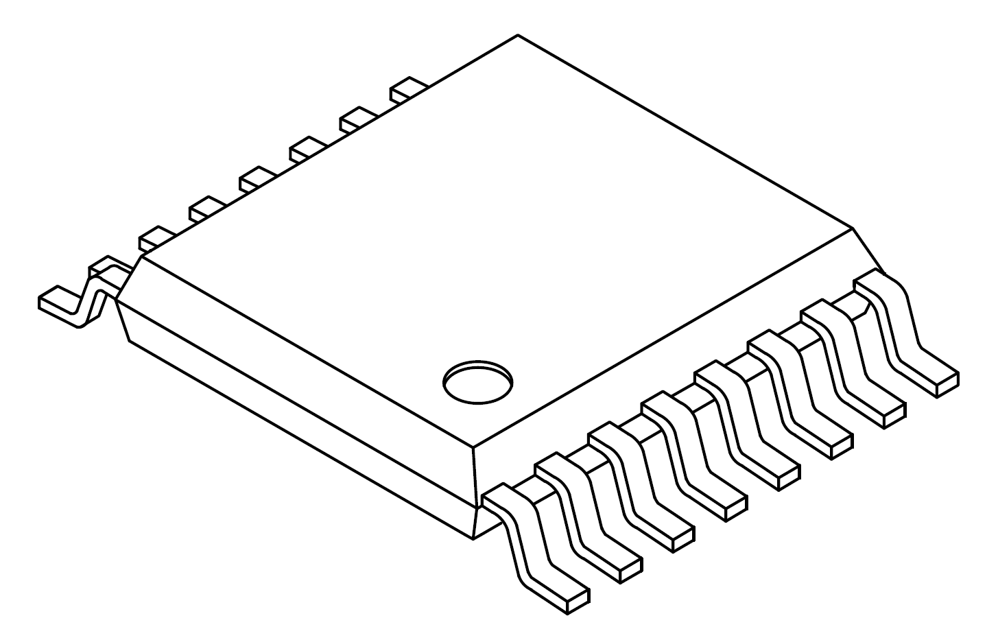 东芝 TB67H453FNG Brush motor driver IC产品 P-HTSSOP16-0505-0.65-002 封装图片