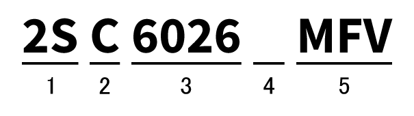 JEITA注册的小信号晶体管示例