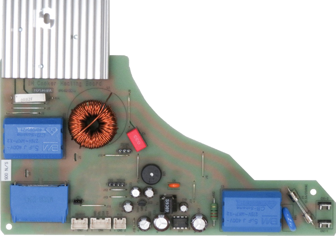 これは、IH調理器用インバーター回路の画像です。