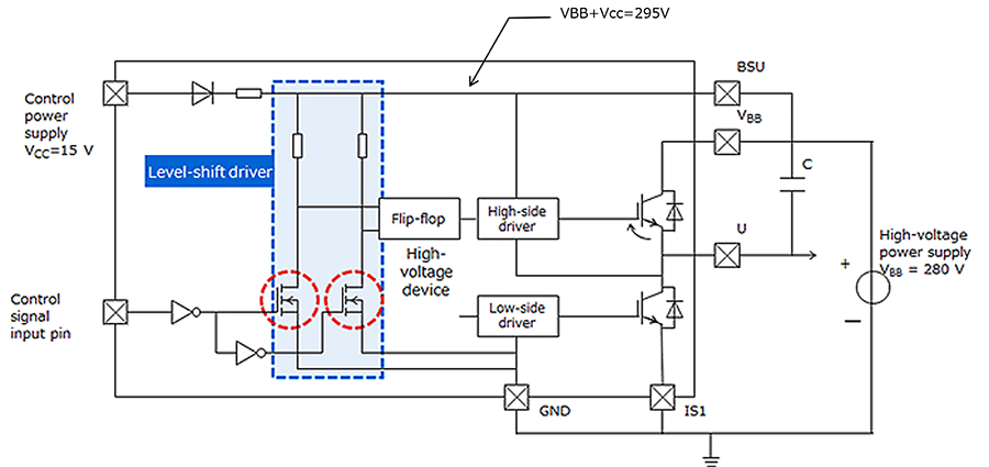 图1：电平转换驱动IC示例