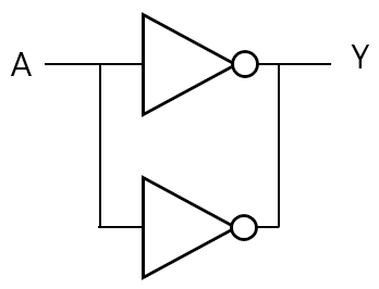 Fig. 2 Example of a parallel connection to increase drive capability (Only gates in the same package may be paralleled.)