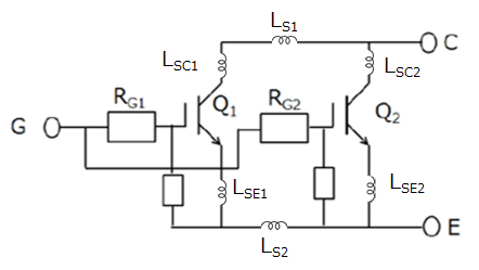 IGBT并联时的栅极电阻连接和寄生电感